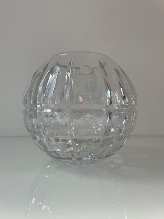 Image 1 of Cut crystal sphere vase