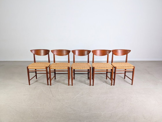 Image 1 of Set van 5 Søborg Møbelfabrik stoelen Peter Hvidt Mølgaard-Nielsen 316