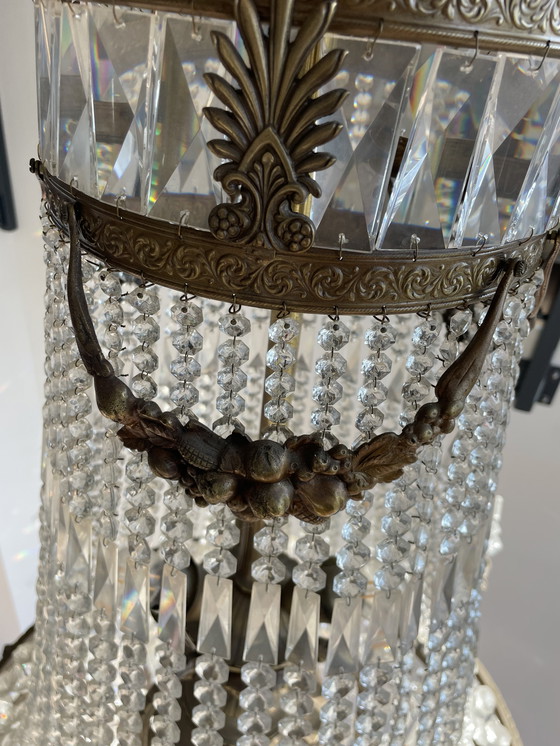 Image 1 of Lampadario a sacco di sacca di perle molto grande