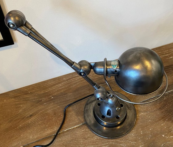 Image 1 of Jieldé 2-arm lamp, 40+25cm, industrial graphite, Jean Louis Domecq, 1950