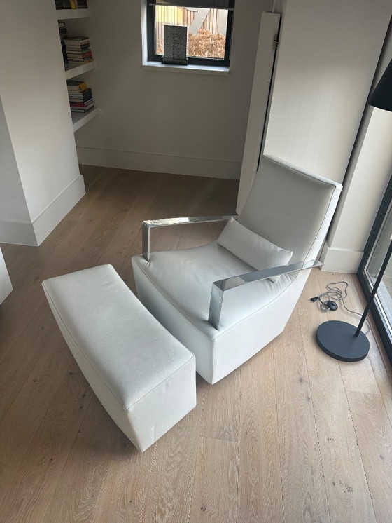 Image 1 of Ligne Roset Armchair with footstool