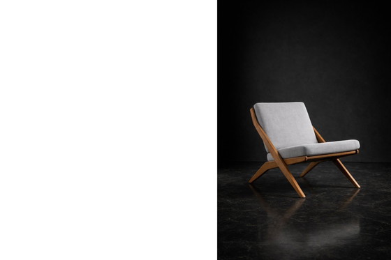 Image 1 of Chaises ciseaux suédoises vintage du milieu du XXe siècle, par Folke Ohlsson pour Bodafors, lot de 2, années 1960