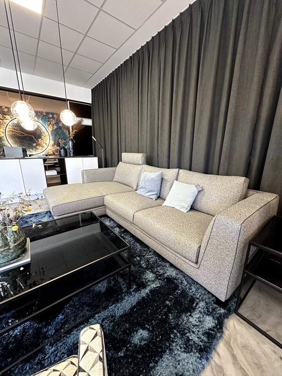 Image 1 of Grijze Christine Kröncke bank met longchair