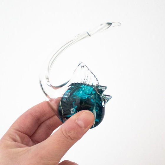 Image 1 of Briefbeschwerer aus Glas in Fischform: Schreibtischdekoration im Murano-Stil