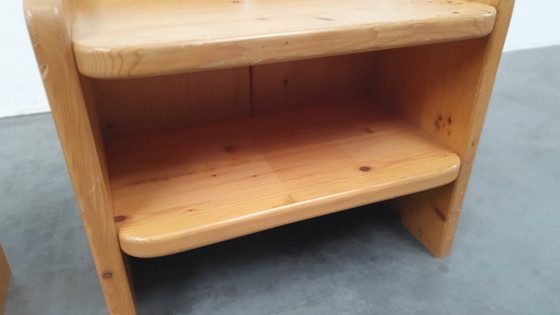 Brutalist Vintage Massief Grenen Kastjes Jaren 70 Deens – Nachtkastjes, Wood (photo 13 of 14)