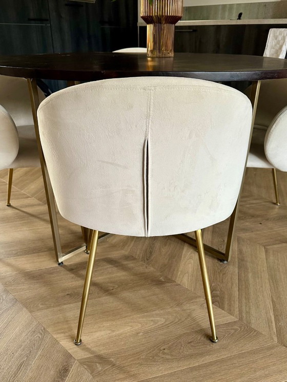 Image 1 of Sedie Luisa Westwing 4x velluto bianco crema