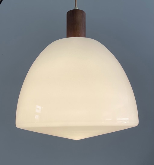 Lámpara escolar vintage danesa Art Déco