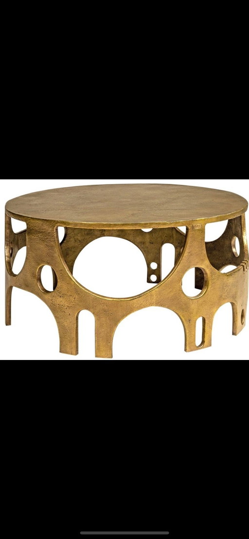 Paire de table VLAB Brutalist finition bronze 