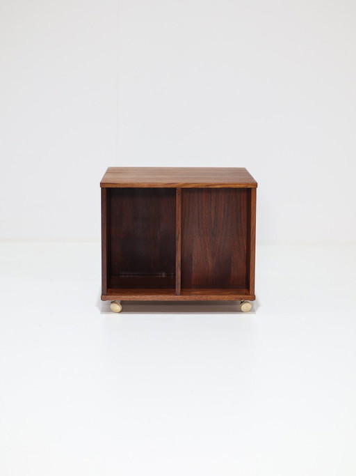 Vitré Cube Cabinet LPs Bücher Palisander Dänisch 1960er Jahre – boekenkasten, Wood (photo 2 of 12)