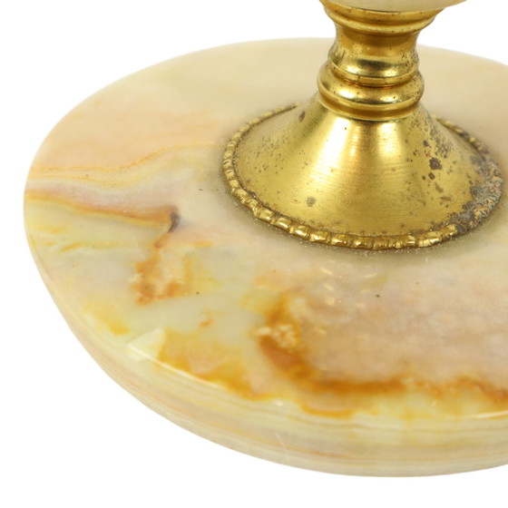 Image 1 of Vintage Table Lamp Onyx Marble