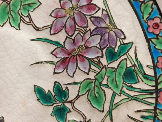Set 5 Antieke Longwy Kop & Schotels–ca 1930–Perfecte Staat! – Decoratieve objecten, Ceramic (photo 15 of 17)