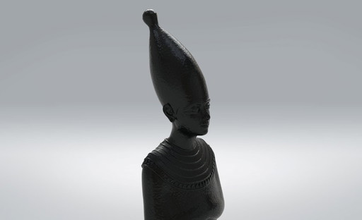 Modern en uniek houten Egyptisch beeld