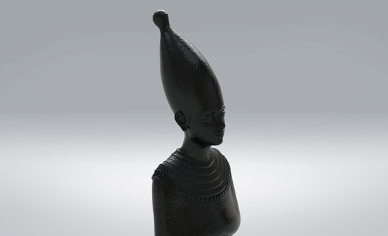 Image 1 of Statua egizia in legno, moderna e unica