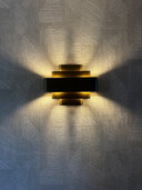 Eichholtz Pegaso wall lamp, 2 pieces, Art Deco, vintage brass/brushed brass