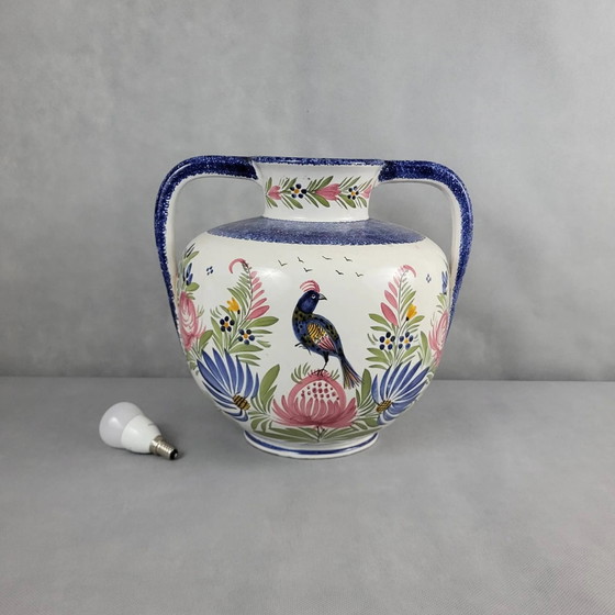 XXL ball vase in Quimper HB earthenware – Porcelain, Vintage (photo 7 of 11)