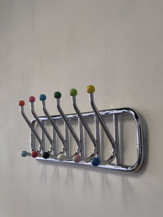 Image 1 of Vintage coat rack chrome atomic