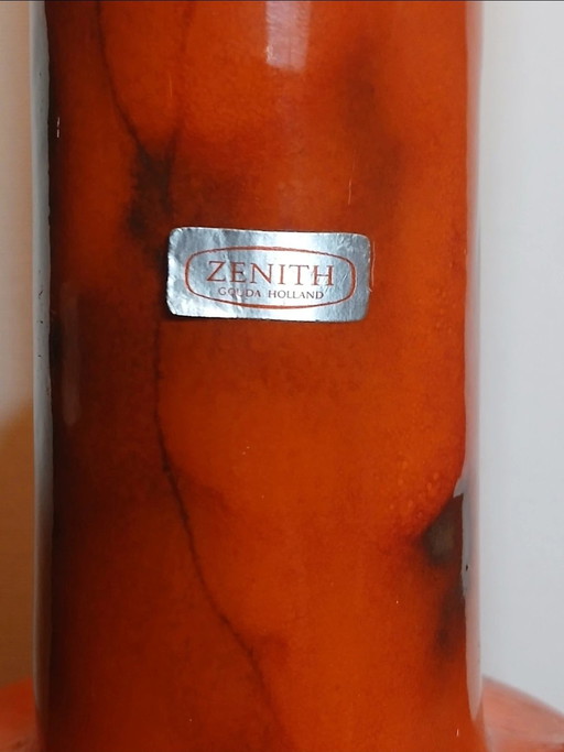 Vintage Space Age vase from Plateelbakkerij Zenith in Gouda