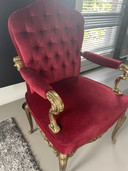 Prachtige Stoel Met Velours