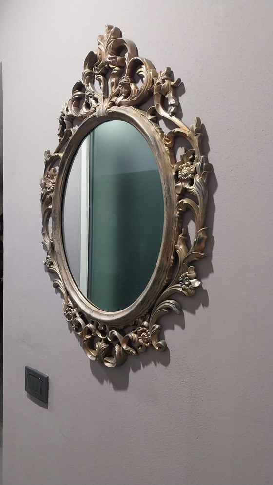 Image 1 of Ovale Barok Spiegel Antiek Goud 58x84 Cm Sierlijst