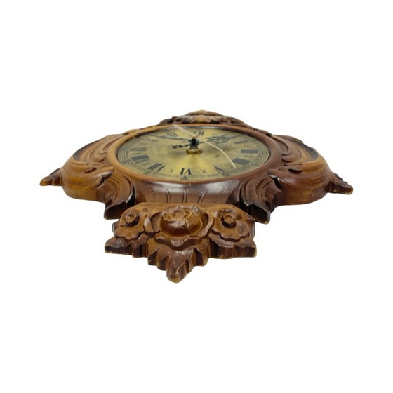 UPG Halle hanging wall clock – eclectic style, 1970s, in working order – Metal, Plastic (photo 7 of 9)