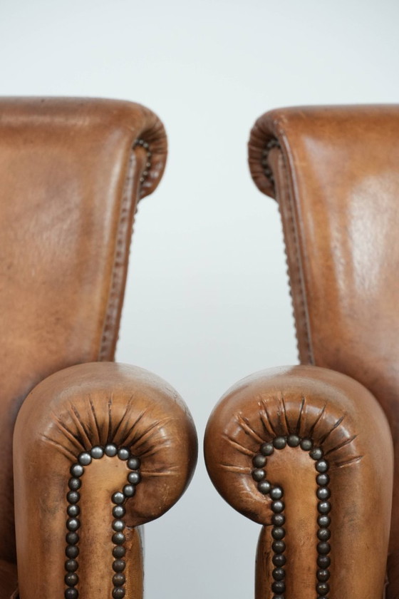 Image 1 of 2 poltrone vintage in pelle di pecora