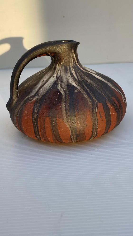 Image 1 of Earthenware Ear Jar Gerhard Liebenthron