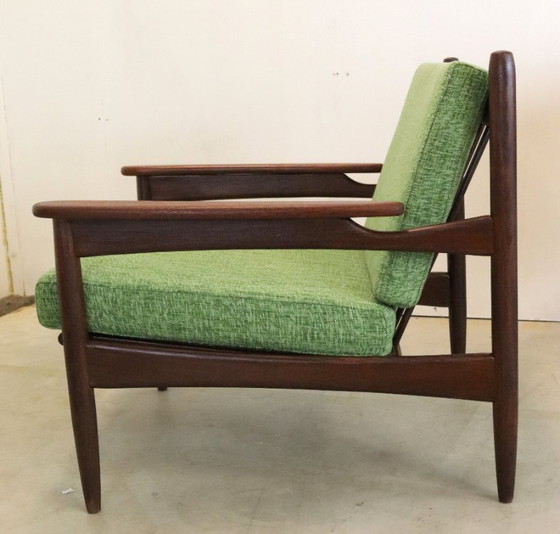 Image 1 of Vintage fauteuil stoel nieuw gestoffeerd 'Rozendaal' 