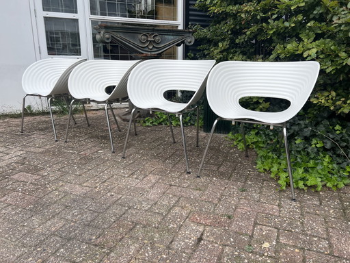 4x Tom Vac stoelen, Vitra