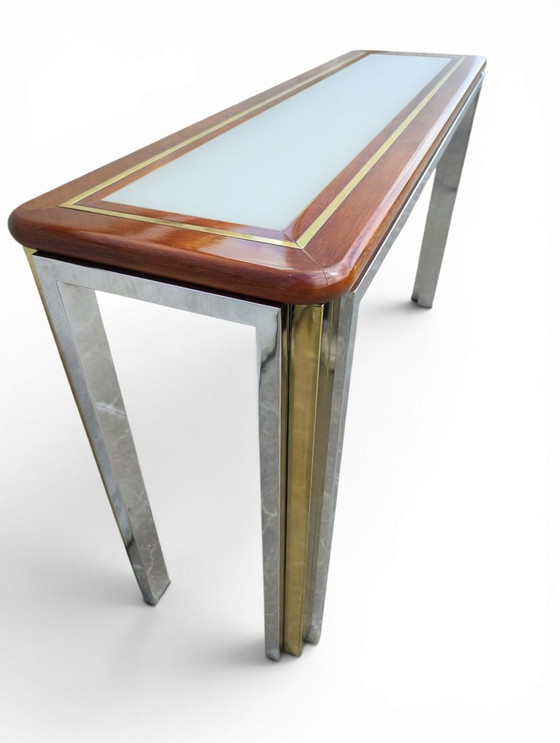 Image 1 of Console et miroir italiens attribués à Willy Rizzo
