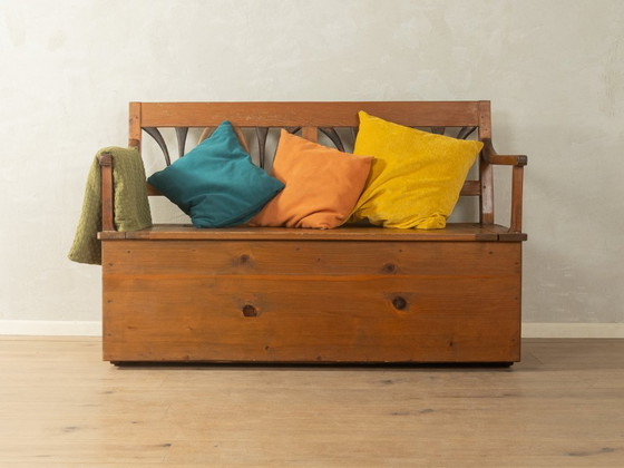 Image 1 of 1900s Biedermeier Chest Bench, Vintage