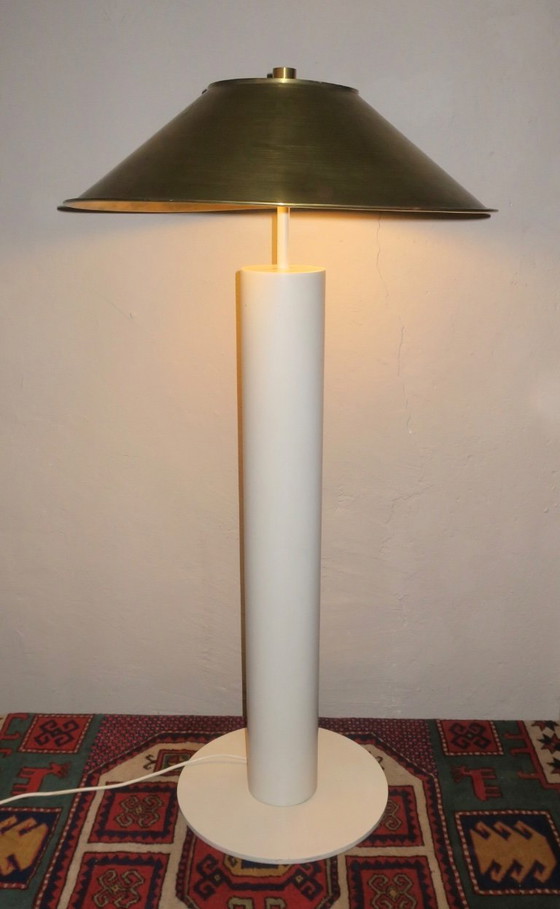 Image 1 of Vintage Peter Preller for Tecta Floor Lamp with Brass Shade