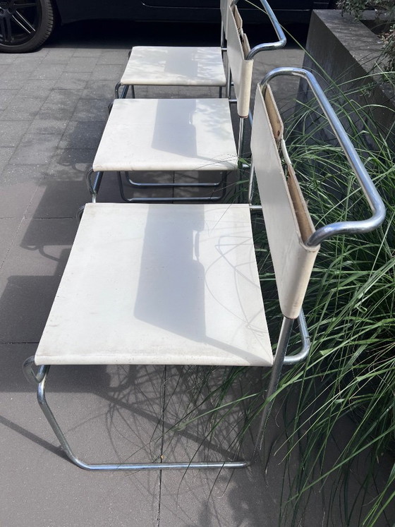 Libellula design chairs Giovanni Carini - Planula – Eetkamerstoelen, Leer (photo 6 of 12)