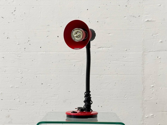 Image 1 of Lampe de table à col de cygne noir de Lumes Lamps, années 1980