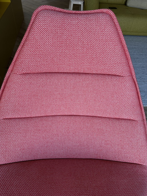 Fauteuil pivotant Artifort F585 - neuf (2 mois) - couleur corail