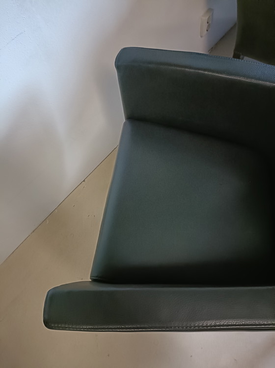 Image 1 of Black leather armchair