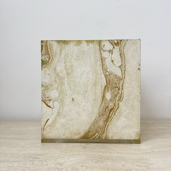 Image 1 of Mid-Century Design Lucite Cube Table Lamp, 1970’s