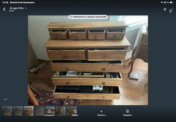 Holzkommode – Kommoden, Metal, Wood (photo 5 of 6)