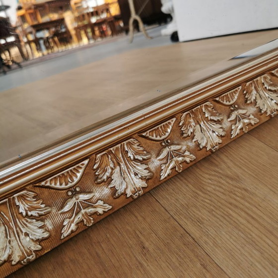 Image 1 of Grote Vintage Barok brocante schouwspiegel spiegel