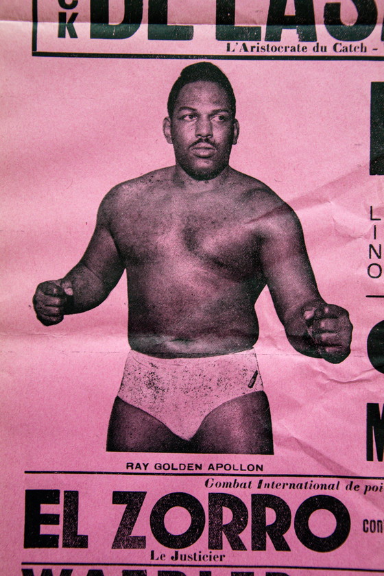 Image 1 of Originele Vintage Franse Worstel Poster 'Super-Gala de Catch' 1961 / Ca. 60x40cm / 23.6x15.7in