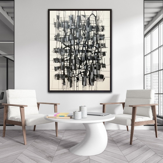 Image 1 of Natia Antadze Abstracte compositie XXL