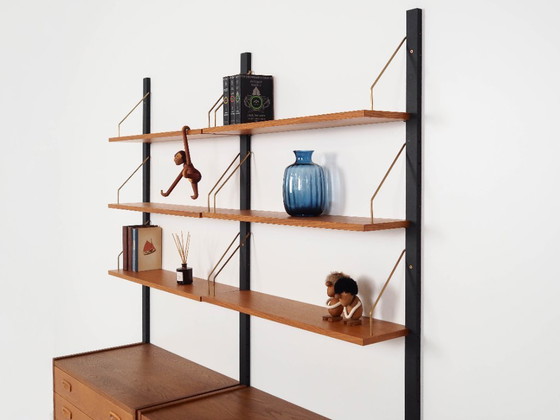 Image 1 of Systeemboekenkast in eikenhout, PS Systeem, Deens ontwerp, jaren 60, productie: Randers Møbelfabrik