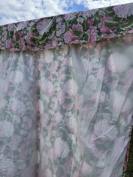 Image 1 of Vintage hydrangea curtain