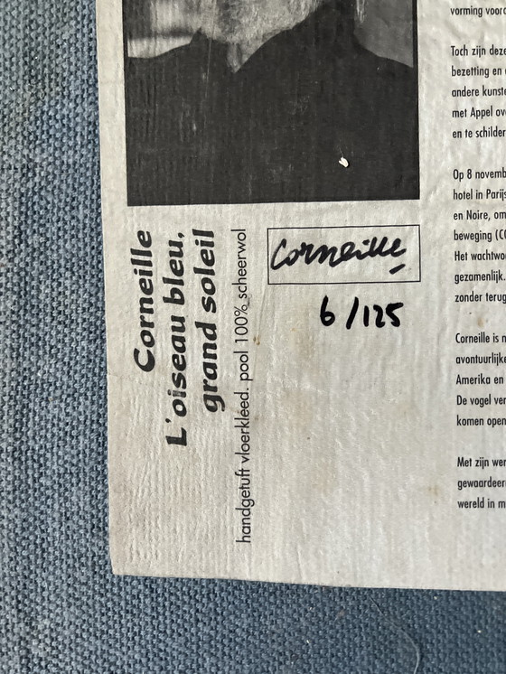 Image 1 of Vloerkleed Corneille. L’oiseau bleu, grand soleil. 6/125