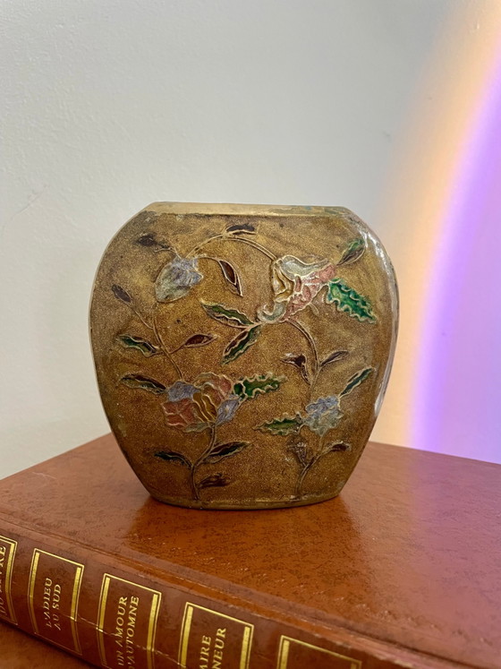Vintage cloisonné vase (photo 2 of 3)