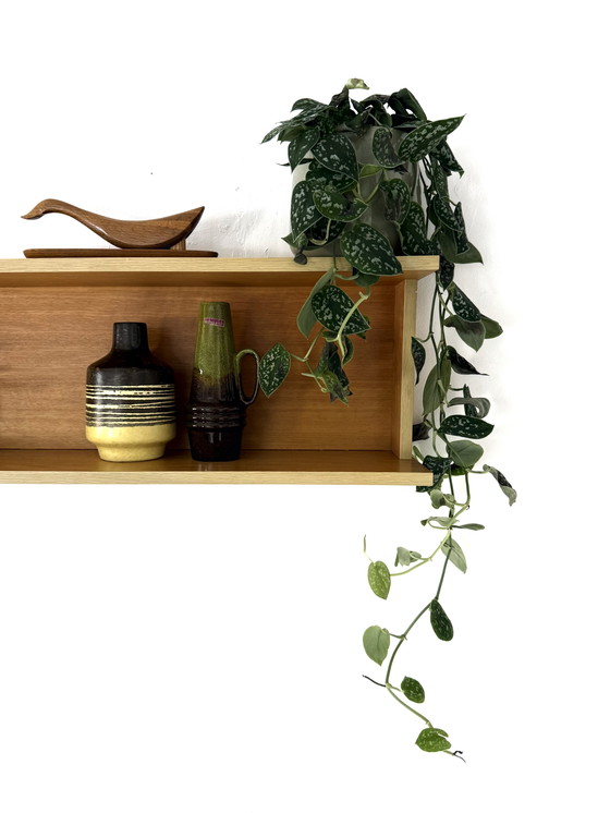 Image 1 of Étagère murale vintage en bois de hêtre, années 60