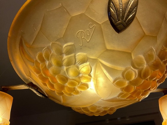 Image 1 of Suspension Art Déco ancienne