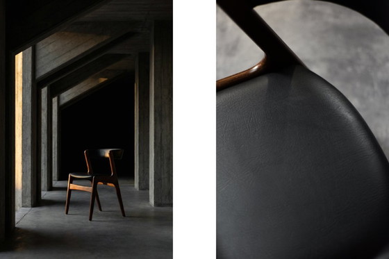 Image 1 of Vintage Mid-Century Danish Modern Teak Office Chair Model Fire by Kai Kristiansen for Schou Andersen Møbelfabrik, 1960s