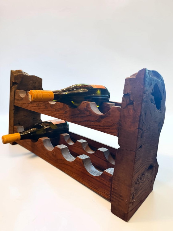 Supergaaf Brutalistisch Vintage wijnrek – Keukenaccessoires, Wood (photo 7 of 11)