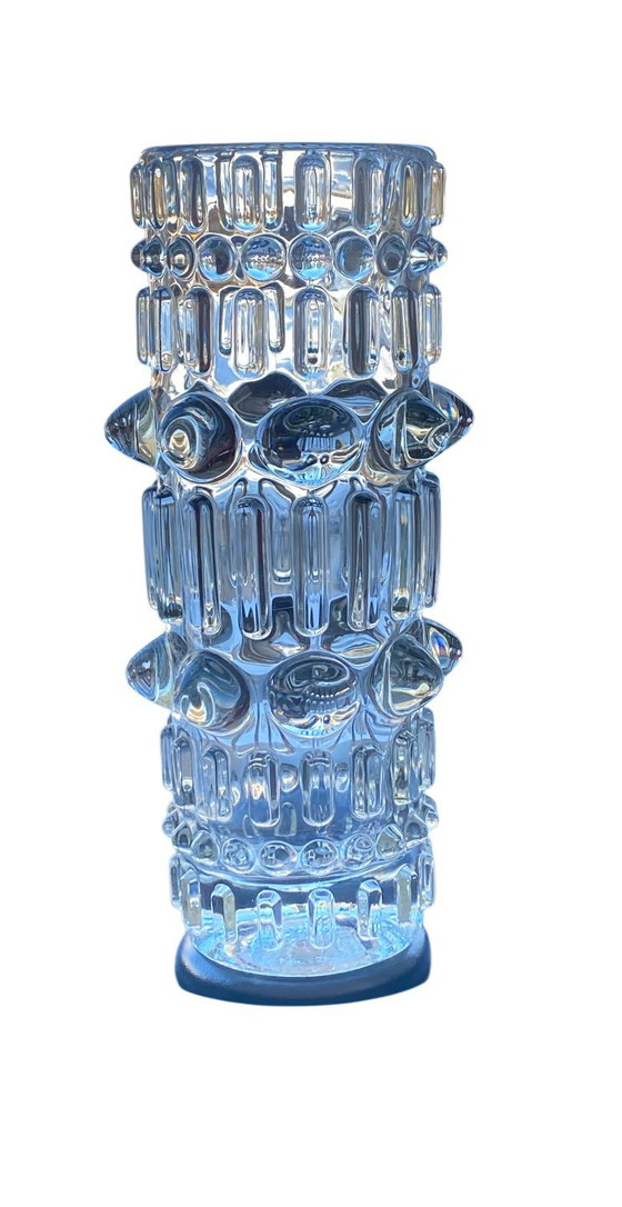 Image 1 of Vaso vintage František Pečený per Sklo Union, MCM ceco, 1970