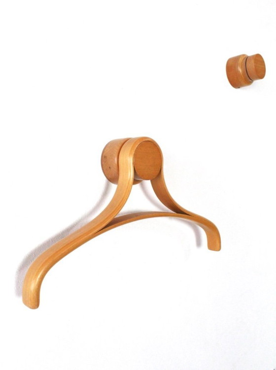 Image 1 of Beech clothes hangers by Roald Steen Hansen for World Pictures Copenhagen